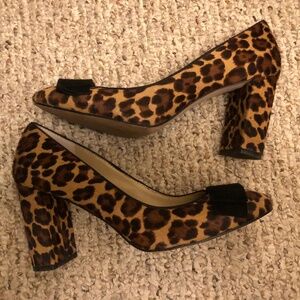 Ann Taylor animal print heels